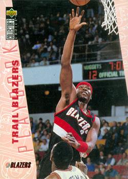 1996-97 Collector's Choice #388 Trail Blazers Playbook Front