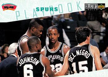 1996-97 Collector's Choice #390 Spurs Playbook Front