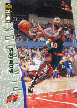 1996-97 Collector's Choice #391 SuperSonics Playbook Front