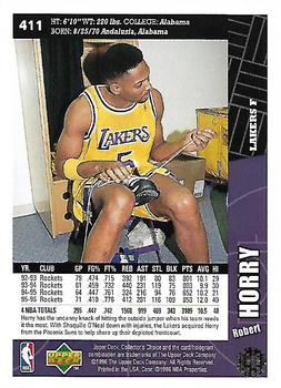 1996-97 Collector's Choice #411 Robert Horry Back