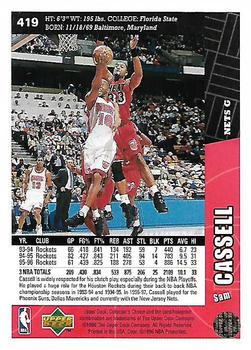 1996-97 Collector's Choice #419 Sam Cassell Back