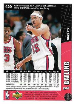 1996-97 Collector's Choice #420 Chris Gatling Back