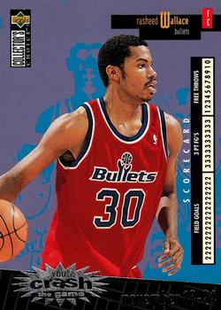 1996-97 Collector's Choice - You Crash the Game Scoring Silver (Series One) #C29 Rasheed Wallace Front