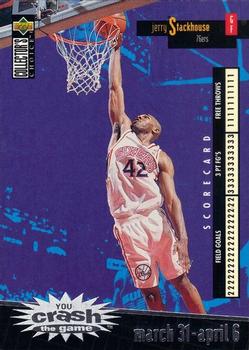 1996-97 Collector's Choice - You Crash the Game Scoring Silver (Series Two) #C20 Jerry Stackhouse Front