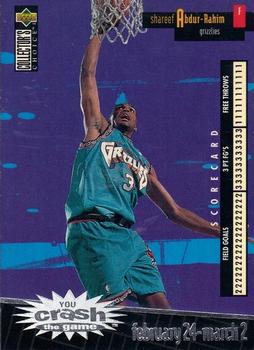 1996-97 Collector's Choice - You Crash the Game Scoring Silver (Series Two) #C28 Shareef Abdur-Rahim Front