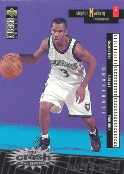 1996-97 Collector's Choice - You Crash the Game Scoring Silver (Series Two) #C16 Stephon Marbury Front
