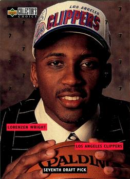 1996-97 Collector's Choice - NBA Draft Exchange #DR7 Lorenzen Wright Front
