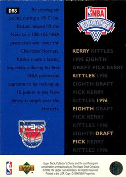 1996-97 Collector's Choice - NBA Draft Exchange #DR8 Kerry Kittles Back