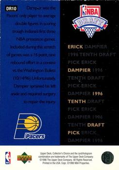 1996-97 Collector's Choice - NBA Draft Exchange #DR10 Erick Dampier Back