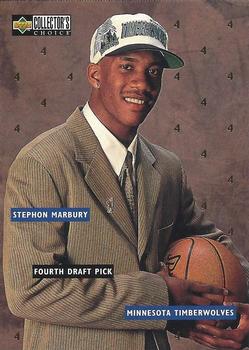 1996-97 Collector's Choice - NBA Draft Exchange #DR4 Stephon Marbury Front
