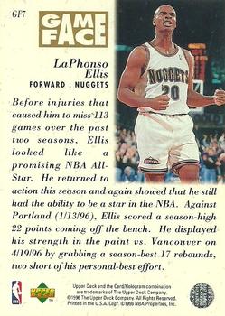 1996-97 Collector's Choice - Game Face #GF7 LaPhonso Ellis Back
