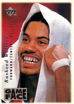 1996-97 Collector's Choice - Game Face #GF8 Rasheed Wallace Front