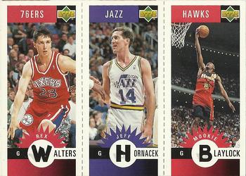 1996-97 Collector's Choice - Mini-Cards Panels #M63 / M84 / M2 Rex Walters / Jeff Hornacek / Mookie Blaylock Front
