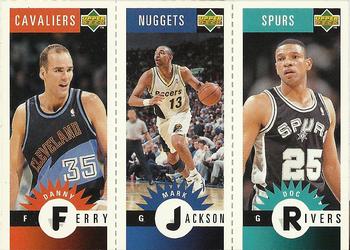 1996-97 Collector's Choice - Mini-Cards Panels #M15 / M34 / M75 Danny Ferry / Mark Jackson / Doc Rivers Front