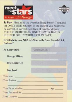 1996-97 Collector's Choice - Meet the Stars Trivia Challenge (Red) #11 Meet the Stars Trivia Question #11 Front