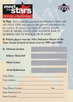 1996-97 Collector's Choice - Meet the Stars Trivia Challenge (Red) #18 Meet the Stars Trivia Question #18 Front
