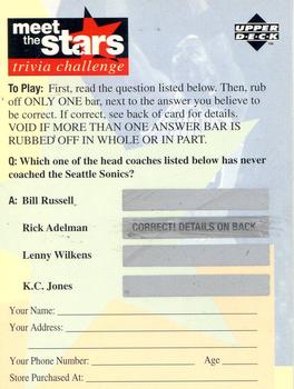 1996-97 Collector's Choice - Meet the Stars Trivia Challenge (Red) #29 Meet the Stars Trivia Question #29 Front