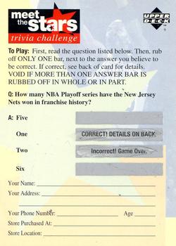 1996-97 Collector's Choice - Meet the Stars Trivia Challenge (Red) #30 Meet the Stars Trivia Question #30 Front