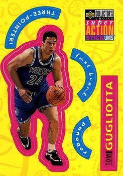 1996-97 Collector's Choice - Super Action Stick 'Ums (Series Two Stickers) #S16 Tom Gugliotta Front