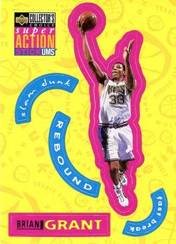 1996-97 Collector's Choice - Super Action Stick 'Ums (Series Two Stickers) #S23 Brian Grant Front