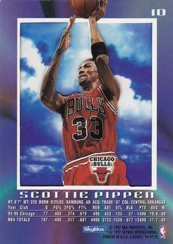 1996-97 E-X2000 #10 Scottie Pippen Back