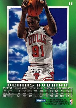 1996-97 E-X2000 #11 Dennis Rodman Back