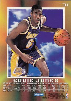 1996-97 E-X2000 #31 Eddie Jones Back