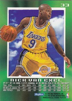 1996-97 E-X2000 #33 Nick Van Exel Back