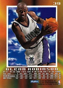 1996-97 E-X2000 #39 Glenn Robinson Back