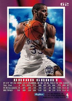 1996-97 E-X2000 #62 Brian Grant Back