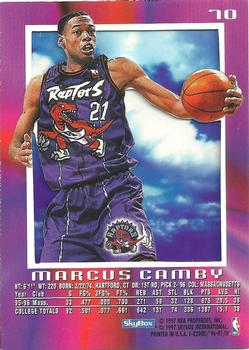 1996-97 E-X2000 #70 Marcus Camby Back