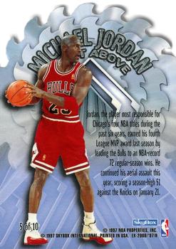 1996-97 E-X2000 - A Cut Above #5 Michael Jordan Back