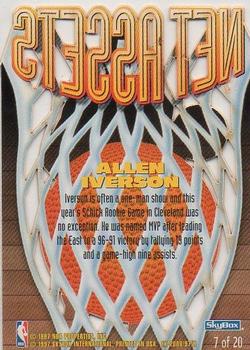 1996-97 E-X2000 - Net Assets #7 Allen Iverson Back