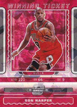 2019-20 Panini Contenders Optic - Winning Tickets Red Cracked Ice #22 Ron Harper Front