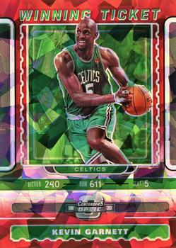 2019-20 Panini Contenders Optic - Winning Tickets Red Cracked Ice #25 Kevin Garnett Front