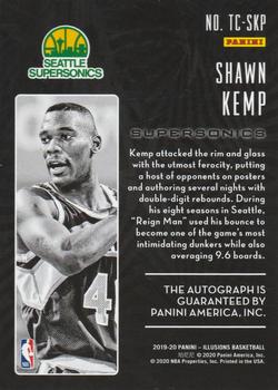 2019-20 Panini Illusions - Trophy Collection Signatures #TC-SKP Shawn Kemp Back