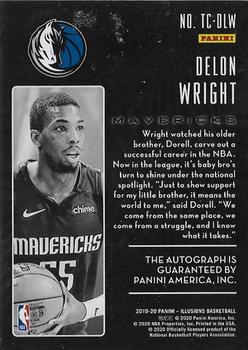 2019-20 Panini Illusions - Trophy Collection Signatures #TC-DLW Delon Wright Back