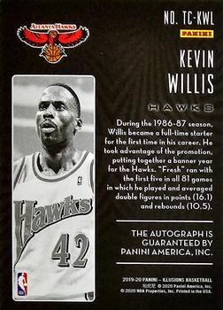 2019-20 Panini Illusions - Trophy Collection Signatures Emerald #TC-KWL Kevin Willis Back