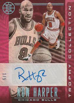 2019-20 Panini Illusions - Trophy Collection Signatures Pink #TC-RHP Ron Harper Front