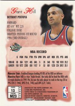 1996-97 Finest #13 Grant Hill Back