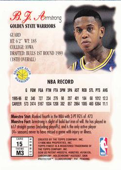 1996-97 Finest #15 B.J. Armstrong Back