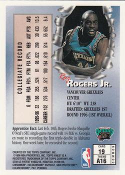 1996-97 Finest #19 Roy Rogers Back