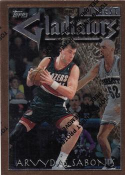 1996-97 Finest #41 Arvydas Sabonis Front