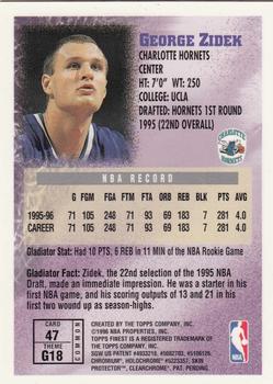 1996-97 Finest #47 George Zidek Back