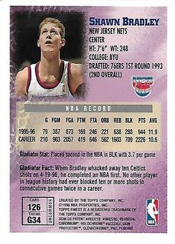 1996-97 Finest #126 Shawn Bradley Back