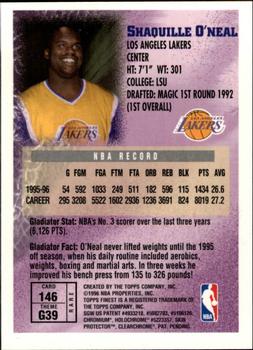 1996-97 Finest #146 Shaquille O'Neal Back