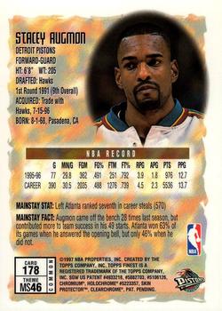 1996-97 Finest #178 Stacey Augmon Back