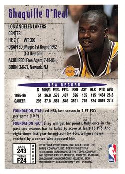 1996-97 Finest #243 Shaquille O'Neal Back