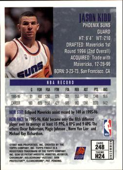 1996-97 Finest #248 Jason Kidd Back