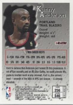 1996-97 Finest #256 Kenny Anderson Back